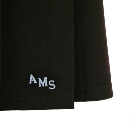 AMS Charleston pleated skirt embroidery